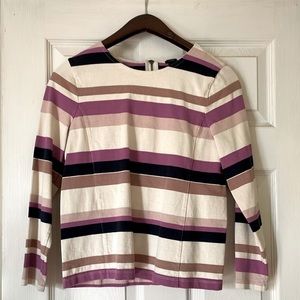 J.Crew Blouse With Stripes